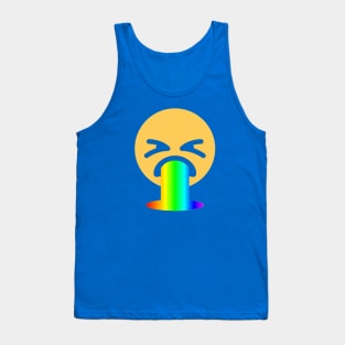 rainbow puke emoji Tank Top